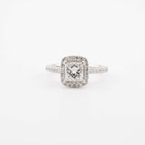 Princess Lab Diamond Engagement Ring