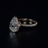 Pear Lab Diamond Engagement Ring