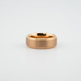 Brushed Rose Gold Wedding band