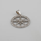 Natural Diamond Compass Pendant