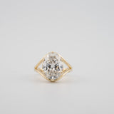 Oval Cut Lab Diamond Engagement Ring