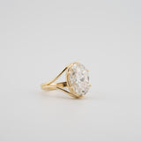 Oval Cut Lab Diamond Engagement Ring