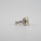 10ct Natural Emerald Diamond Ring