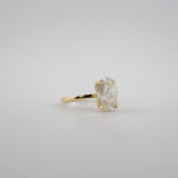 Oval Hidden Halo Lab Diamond Engagement Ring
