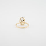 Oval Hidden Halo Lab Diamond Engagement Ring
