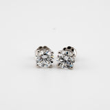 Lab Grown Diamond Earrings 14kt White Gold