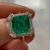 Natural Columbian Emerald Ring