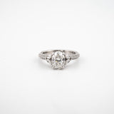 Oval Lab Diamond Engagement Ring